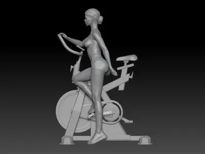 SPINNING CLASS GIRL 4 3D print model
