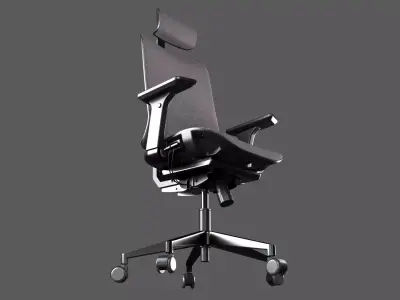 Office Chair with 8K PBR Textures 3D model