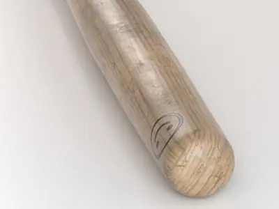 Wooden Baseball Bat 3D model