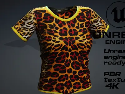 Leopard top PBR 4k Low-poly 3D model