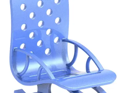 Stylish Rocking Chair 3D print model