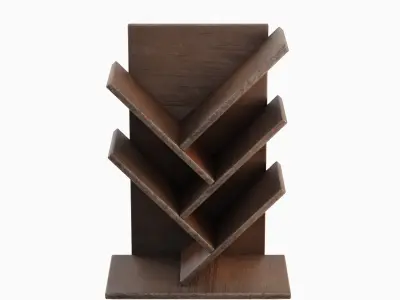 Small Bookshelf 01 Low-poly 3D model
