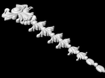 Central decor ornament for furniture 3D model 269