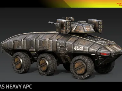 Atlas Heavy APC Low-poly 3D model