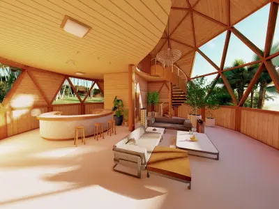 Geodesic Dome Model 3D model