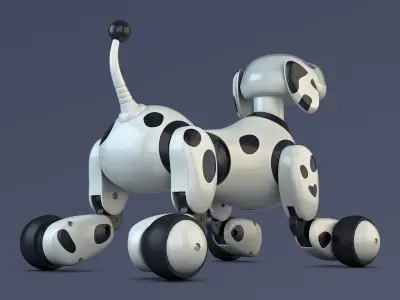 Zoomer Robot Dog Dalmatian 3D model