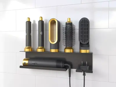 electrical hairdryer and styler  3D model