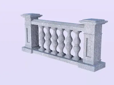 Contemporary 3D Balustrade Concepts 3D model