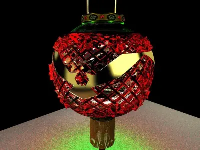 Chinese Red Lantern 3D model 58