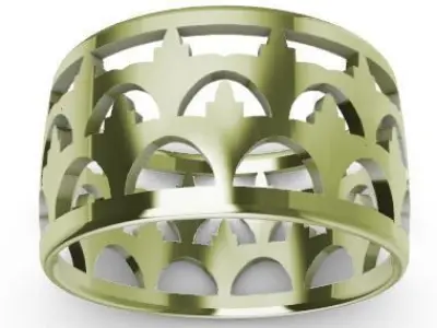 Patterned Ring 3D model Texture Texture