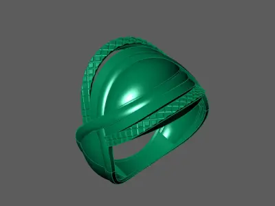 Plain Ring Women Ready STL 3DM Models Womens Rings 3D models 3D print model 57