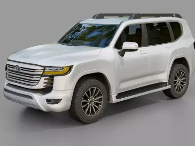 Toyota Landcruiser Prado ZX Rigged 3D model