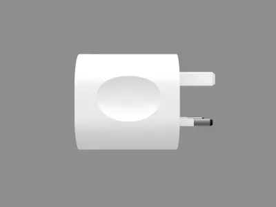 Charging Adapter 3D Model with Type C port Charger 3D model