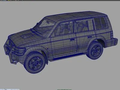Pajero car 3d model 3D model