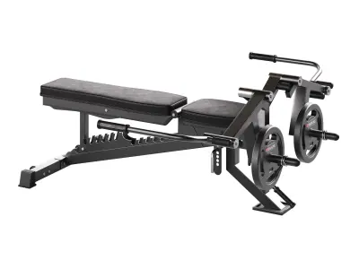 Chest Opening Accessory for Multifunction Bench 3D model