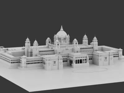Umaid Bhawan Pales 3D model