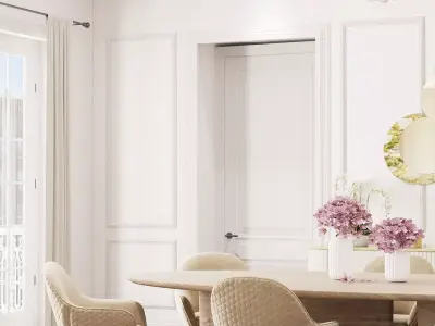 3D  CLASIC DINNING ROOM  3D model