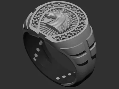 Horse Ring 002 3D print model