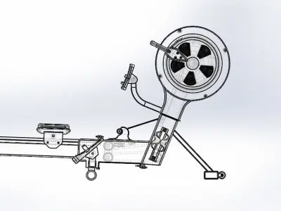 Rowing sport Machine 3D model