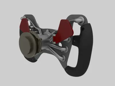 GT3 Racing Steering Wheel 3D Model for 3D Printing  STL File 3D print model