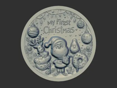 my firstchristmas decor  3D print model