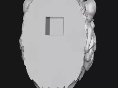 Lion sculpture 3D print model buy