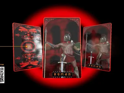 UE4 Parallax Cards Free low-poly 3D model