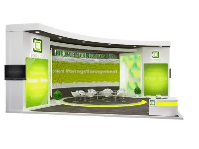 Booth Exhibition Stand a533b 3D model