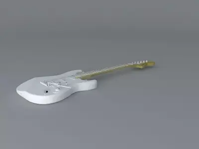 70s Fender stratocasterguitar Free 3D model