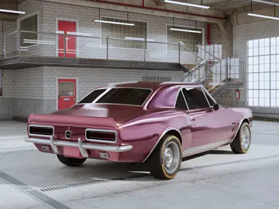 Chevrolet Camaro SS 1967 - Car Classic Low-poly 3D model