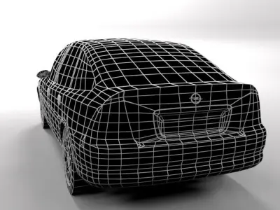 OPEL VECTRA 1996 LOWPOLY Low-poly 3D model