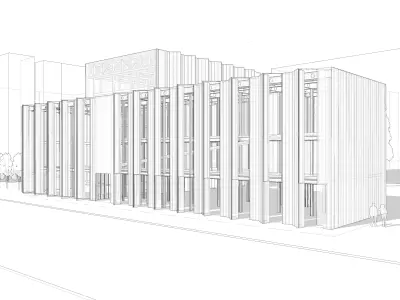 Modern Culture Center Hall 3D model