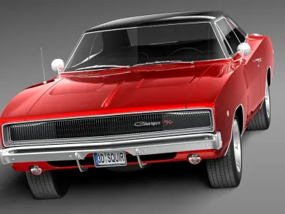 Dodge Charger 1968 3D model