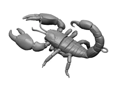 scorpion pendant 3D print model
