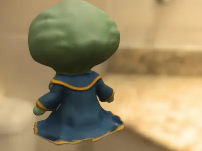 Tessek chibi Low-poly 3D model