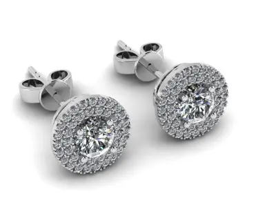 Diamond Jewelry Earring 5mm STONE 015 3D print model