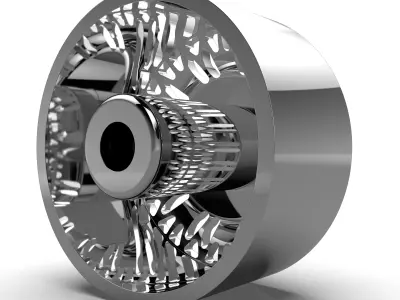 AMERICAN FORCE N16 SHOVE DRW WHEEL 3D model