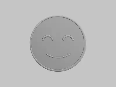 Round Emoji Pack 3D Printable 111 Unique Emojis 3D print model