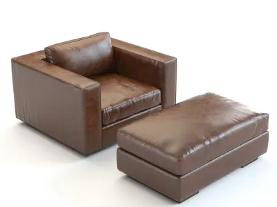 Restoration Hardware - Maddox Leather Armchair 3D model