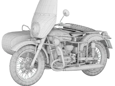Ural M67-36 1982 3D model