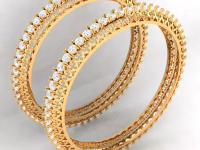 Eternal Grace Bangles 3D print model