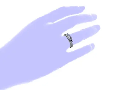 Engagement ring Free 3D print model 23