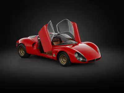 1967 Alfa Romeo Tipo 33 Stradale 3D model