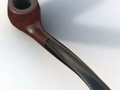 Smoking Pipe Low-poly 3D model
