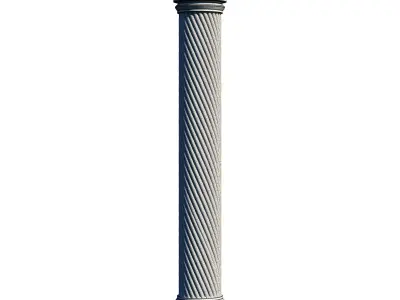 Classic column 3D model  3D model