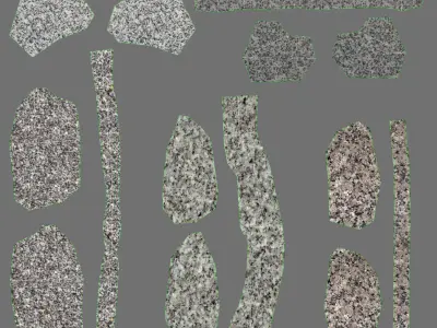 Gravel Crushed Stone 3D model