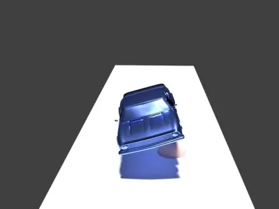 Blender Car Accident animation 3D model