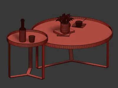 Made Aula coffee table Side Table 3D model