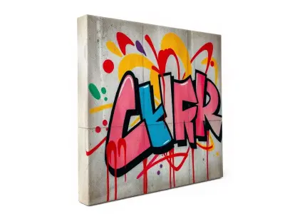 Vibrant Graffiti Wall model pack Texture