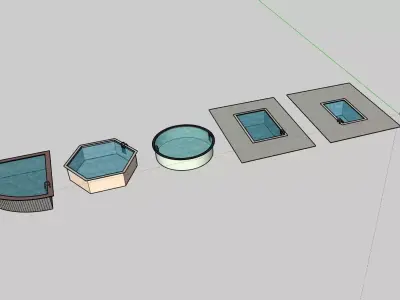 Swimming Pool Pack  Free 3D Model Free low-poly 3D model